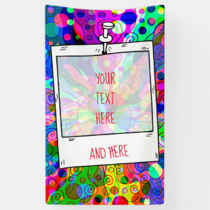 Banderoles Esquisse Imaginaire Art - Neon Abstrait Maj 1