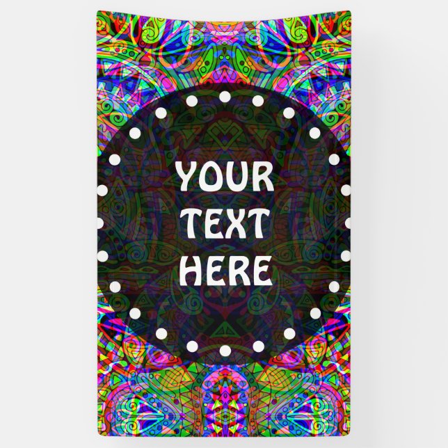 Banderoles Esquisse Imaginaire Art - Neon Abstrait Maj 3 (Vertical)
