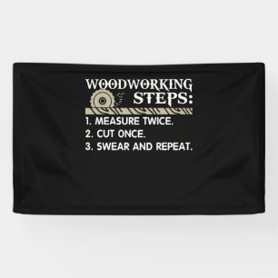 Banderoles Étapes du travail du bois