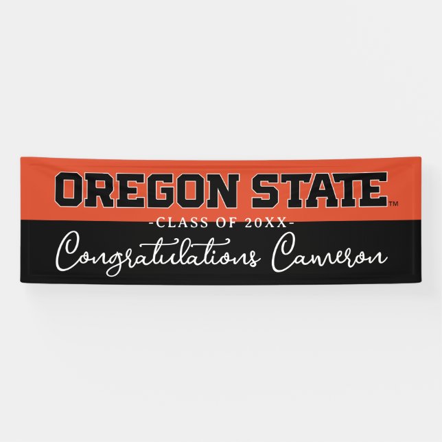 Banderoles État de l'Oregon (Horizontal)