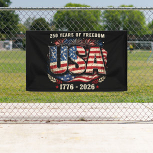 Banderoles États-Unis 250 Ans de Liberté   1776–2026 Patriote