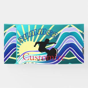 Banderoles Été Surf Fun Thunder_Cove