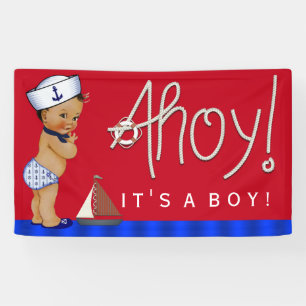 Banderoles Ethnic Sailor Baby Baby shower nautique