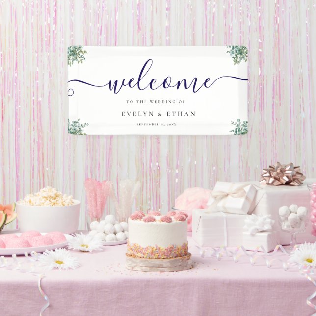 Banderoles eucalyptus greenery wedding (Fête)