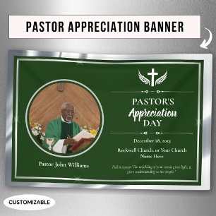 Banderoles Evénement de l'église d'Appréciation Pastor Vert A