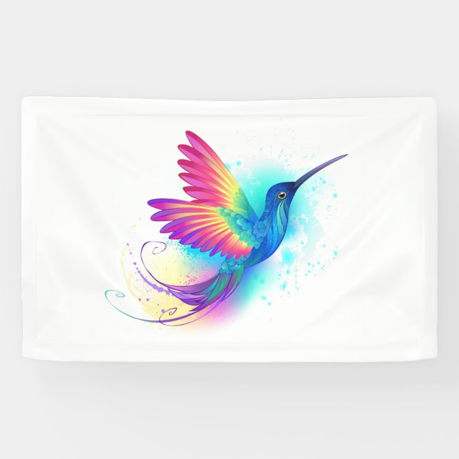 Banderoles Exotic Rainbow Hummingbird (Horizontal)