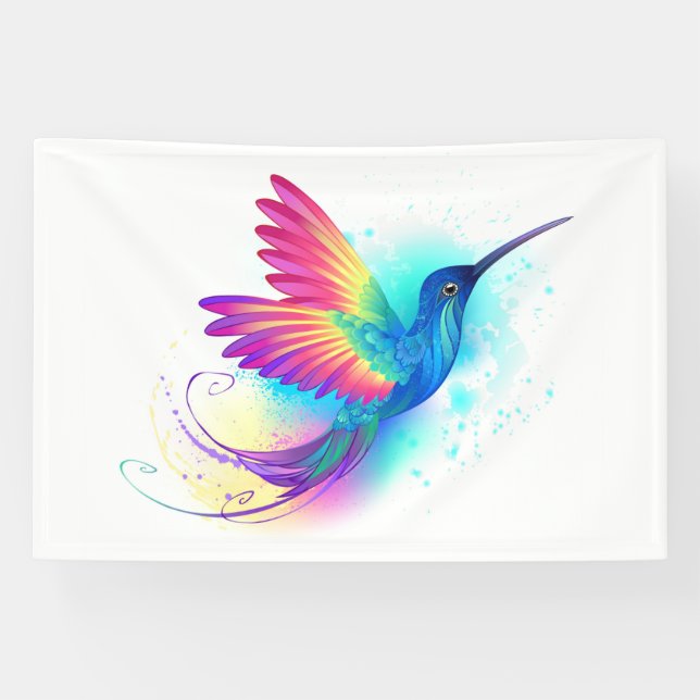 Banderoles Exotic Rainbow Hummingbird (Horizontal)