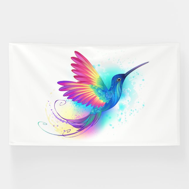 Banderoles Exotic Rainbow Hummingbird (Horizontal)