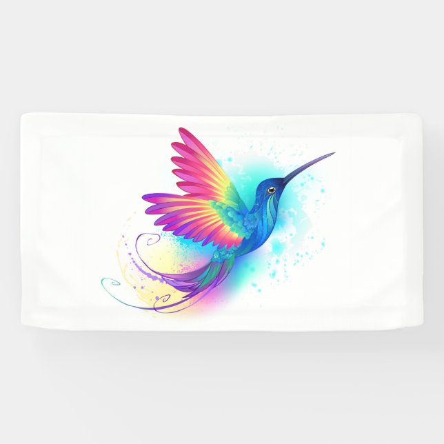 Banderoles Exotic Rainbow Hummingbird (Horizontal)