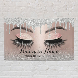 Banderoles Eyelash Extensions Silver Drivers Rose Gold Salon