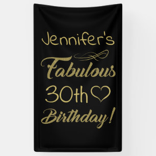 Banderoles Fabuleux 30e anniversaire pour les femmes
