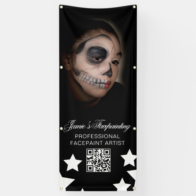 Banderoles Facepainter Clown Enfants Fête de location affaire (Vertical)