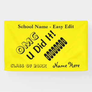 Banderoles Facile éditez OMG Congrats