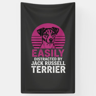 Banderoles Facilement Distrait Par Jack Russell Terrier