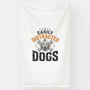 Banderoles Facilement Distrait Par Les Chiens Conception De C