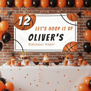 Banderoles Faire du basket Sports Enfants Fête d'anniversaire