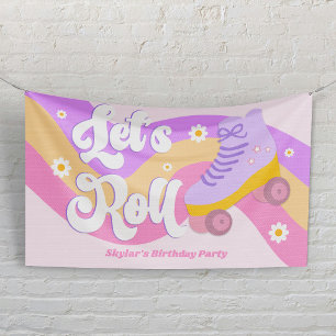 Banderoles Faisons du Roller Quad Patinage Anniversaire