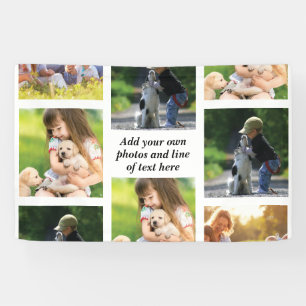 Banderoles Faites votre propre collage photo et texte