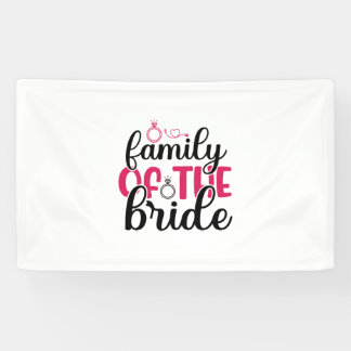 Banderoles Famille mariage De La Mariée