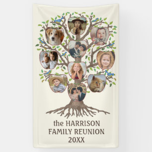 Banderoles Family Reunion Tree Rassemblez 10 Photo Collage