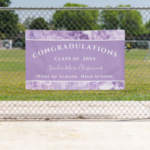 Banderoles Félicitation Purple Amethyst Crystal Graduation