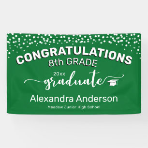 Banderoles Félicitations à Félicitations à la 8e année Gradua