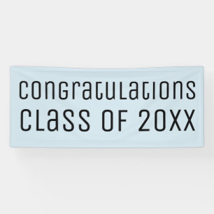 Banderoles Félicitations Classe de Bleu clair Graduation