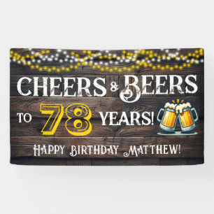 Banderoles Félicitations et bières pour la fête d'anniversair