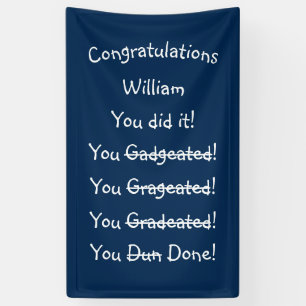 Banderoles Félicitations Graduate Funny Graduation Party