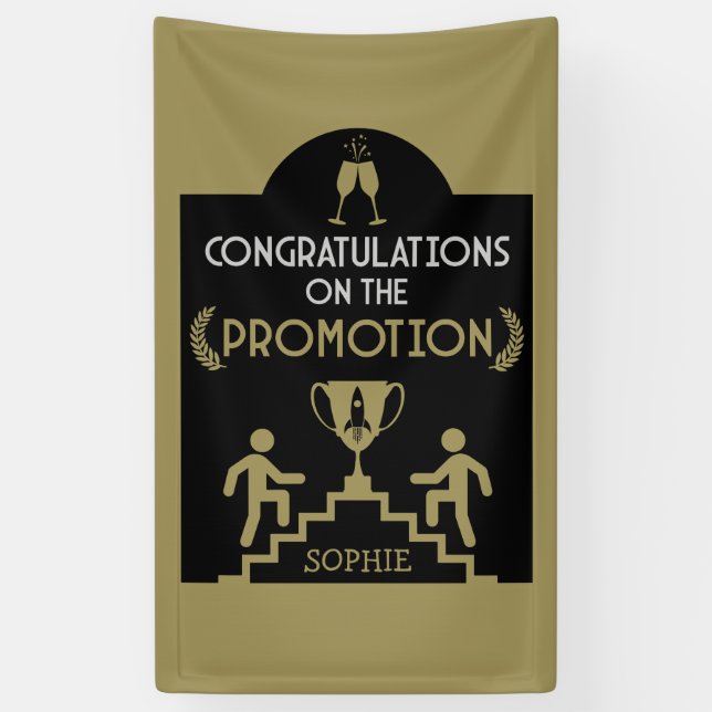 Banderoles Félicitations Promotion de l'emploi (Vertical)