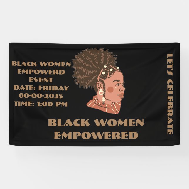 Banderoles Femmes noires autonomisées (Horizontal)