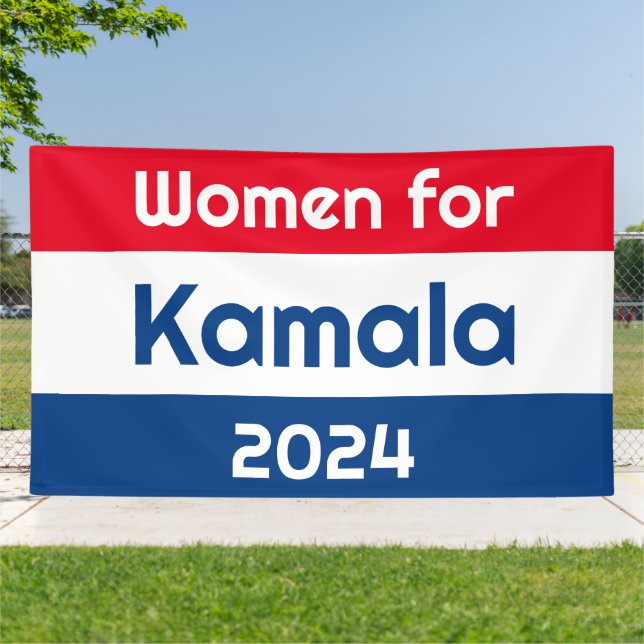 Banderoles Femmes pour Kamala Harris 2024 Énorme (Dehors)