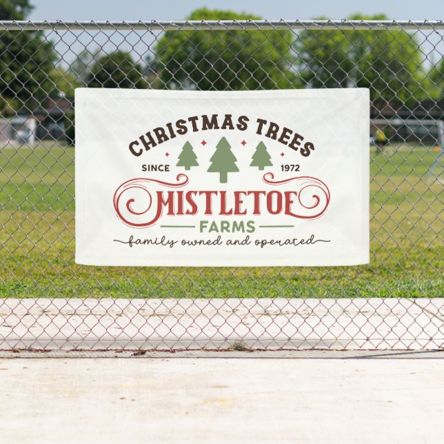 Banderoles Ferme de mistletoe de Noël Pôle Nord (En situation)