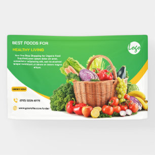 Banderoles Fermiers Marché produit de l'aquarelle ferme fraîc