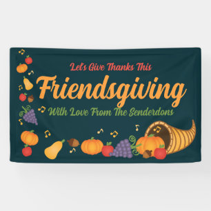 Banderoles Festif Colorful Cornucopia Friendsgiving Party