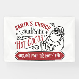 Banderoles Festive Père Noël choix de bar à cacao chaud