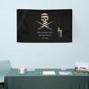 Banderoles Fête Buccaneer Pirate thème anniversaire / baccala