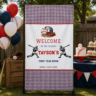 Banderoles Fête d'anniversaire de 1 an de baseball First Year