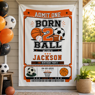 Banderoles Fête d'anniversaire de 2 ans pour garçon de sports