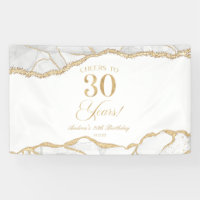 Fête d'anniversaire de 30 ans en Agate Or Blanc Él