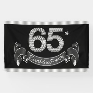 Banderoles Fête d'anniversaire de 65 ans