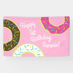 Banderoles Fête d'anniversaire de Donut