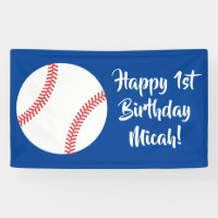 Fête d'anniversaire de sports mignons de base-ball