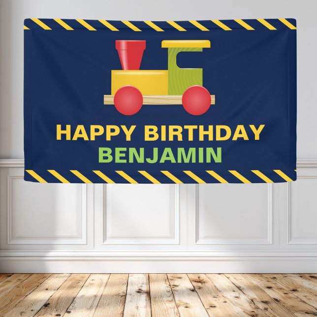 Banderoles Fête d'anniversaire de train de Choo Choo (Créateur téléchargé)