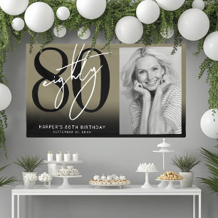Banderoles Fête d'anniversaire des 80 ans de Gold