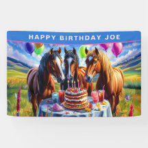 Fête d'anniversaire des chevaux