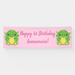 Banderoles Fête d'anniversaire du dragon