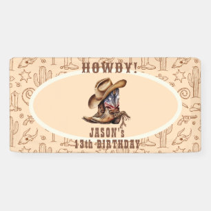 Banderoles Fête de cowboy Wild West