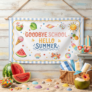 Banderoles Fête de fin d'année scolaire rayée