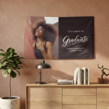 Fête de fin d'études avec photo personnalisée rect